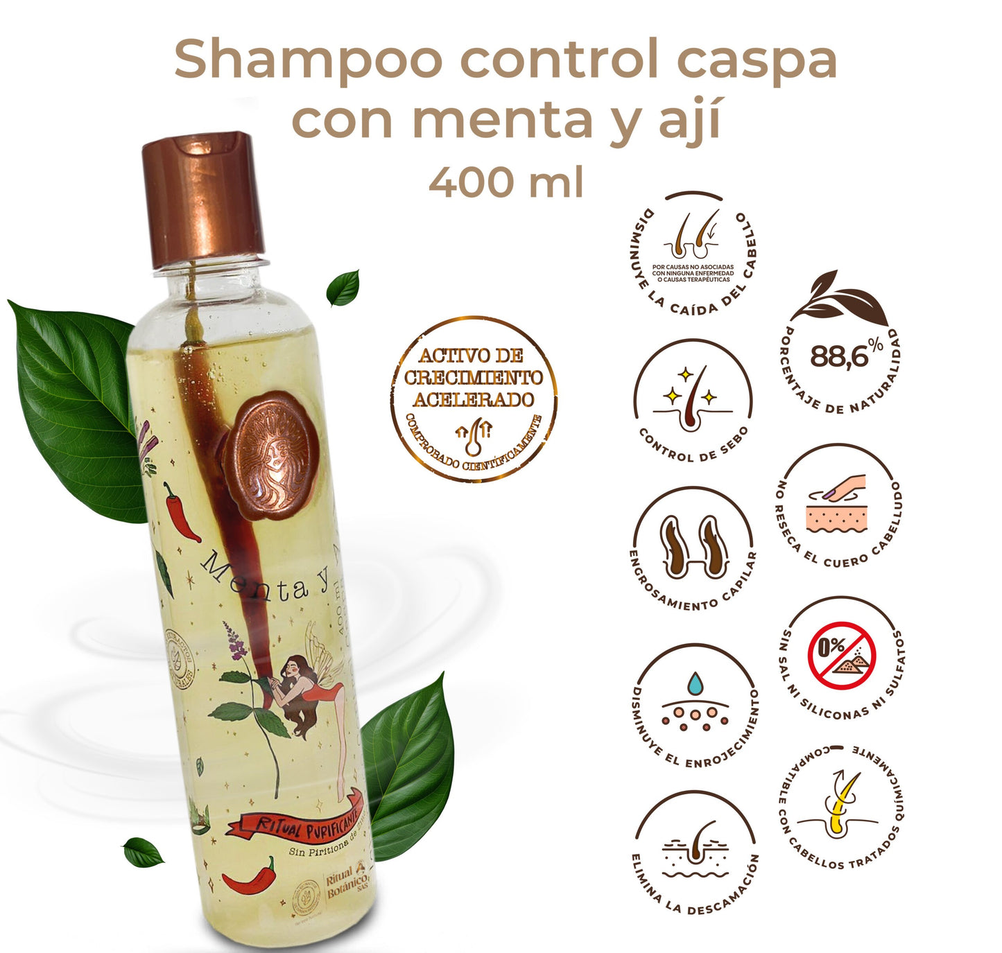 Dandruff Control with Mint and Chili Shampoo