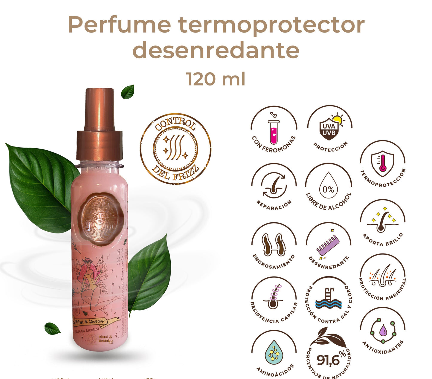 Thermal Protector Detangling Perfume Seduction Ritual with Pheromones